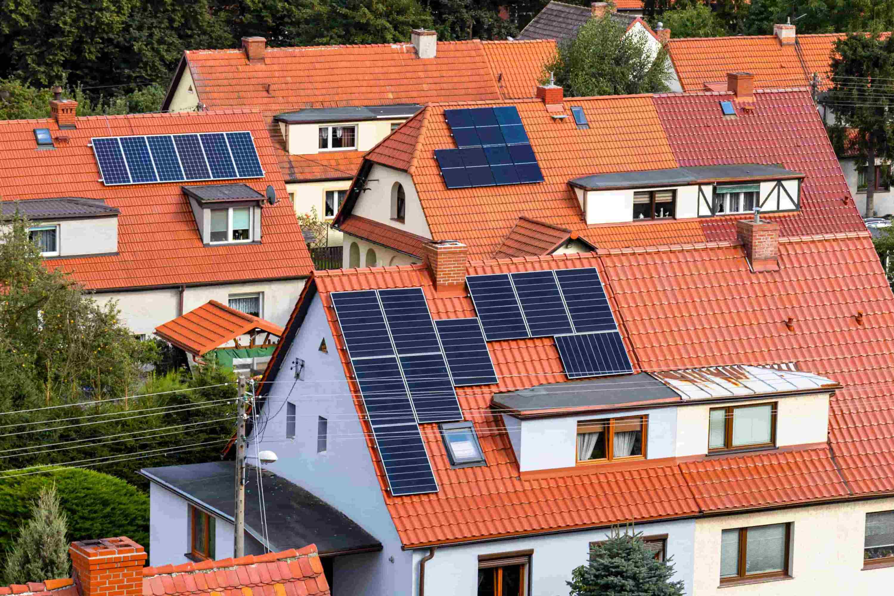 Rooftop solar installations in europe. Part of the Tigo EI Residential solar solution.