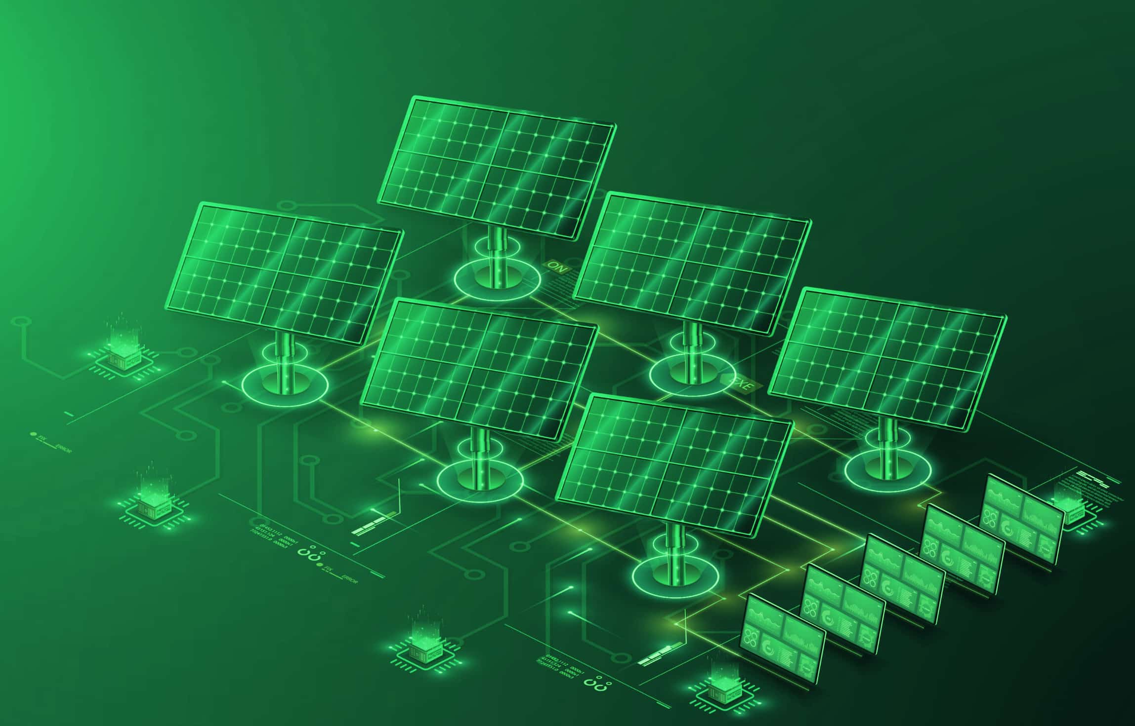 EI Predict+ by Tigo Energy. Graphic showing simple connection of data.