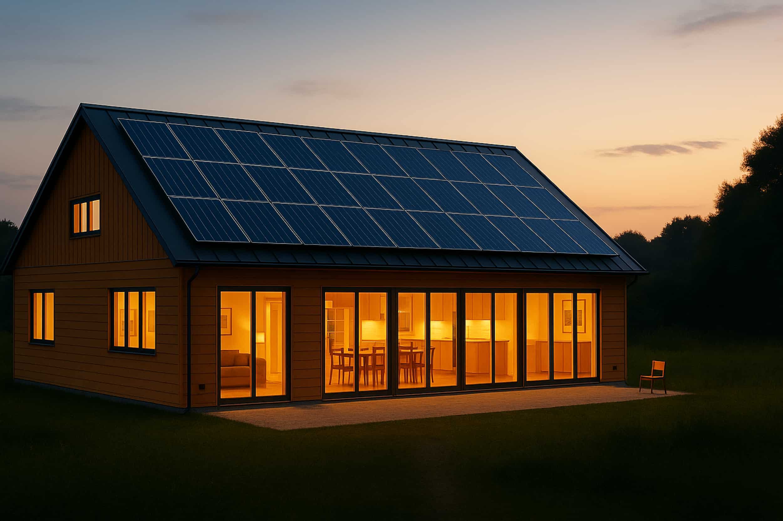 An off grid solar house, part of the Tigo solution